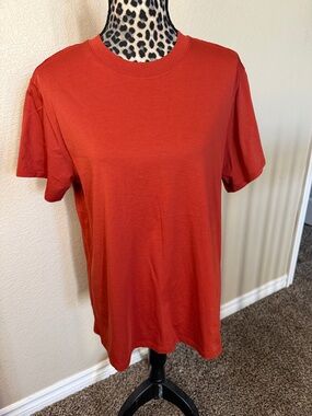lululemon athletica Short Sleeve Crew Tee in Rust
